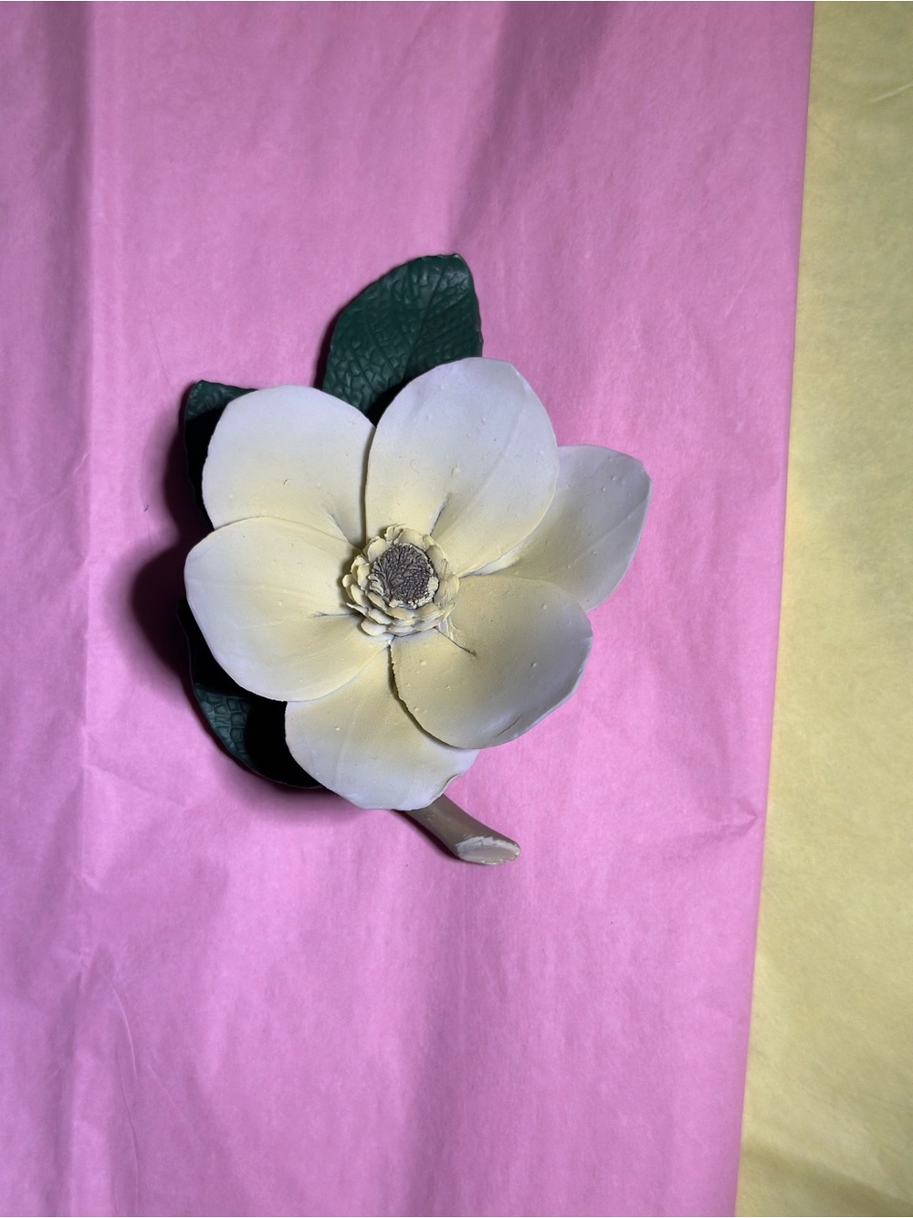 Capodimonte White Magnolia Flower